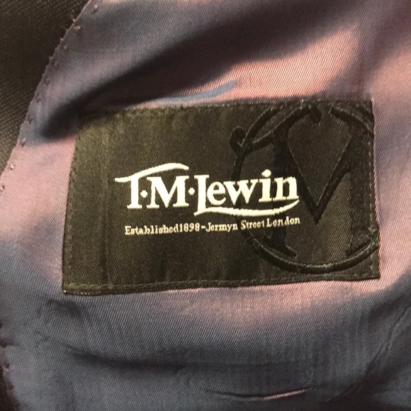 TM Lewin London Dark Blue Full Suit - Picture 4 of 5